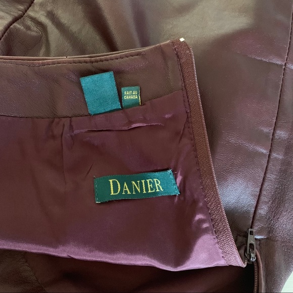 Danier leather midi skirt - Picture 4 of 4